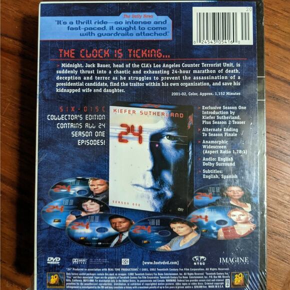 NEW 24: Season 1 (DVD, 2002) - Picture 3 of 3